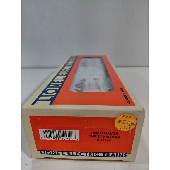 Lionel 6-19918 Train O Gauge Model Railroad 1992 Christmas Boxcar w/Box - Picture 11 of 13